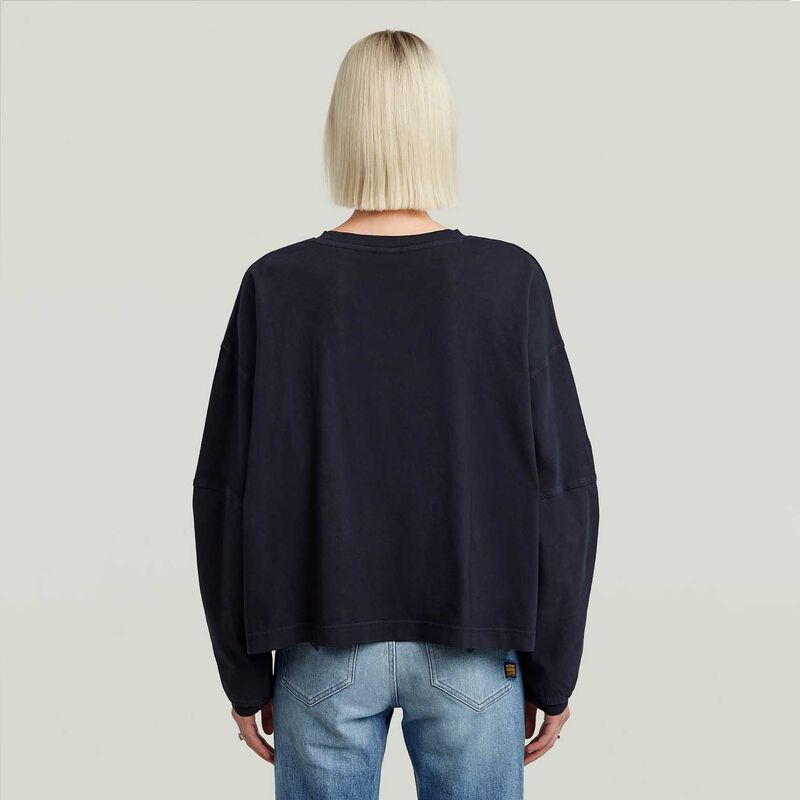 G-Star Washed 3D Mix Oversized Long Sleeve Tee image number 1